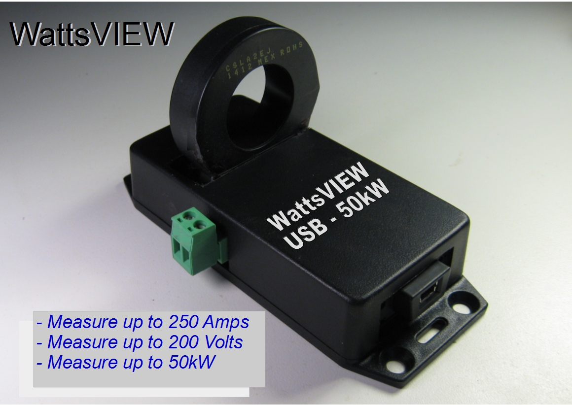 WattsVIEW 50KW 250A DC Power Monitor